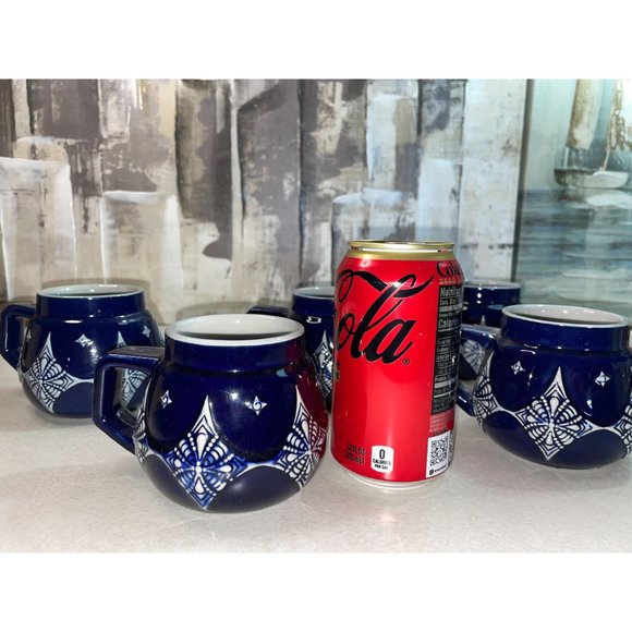 SET Vintage AG Wick Werke Blue Gray Porcelain Art Deco Mugs Cups Steins Germany - Picture 16 of 16